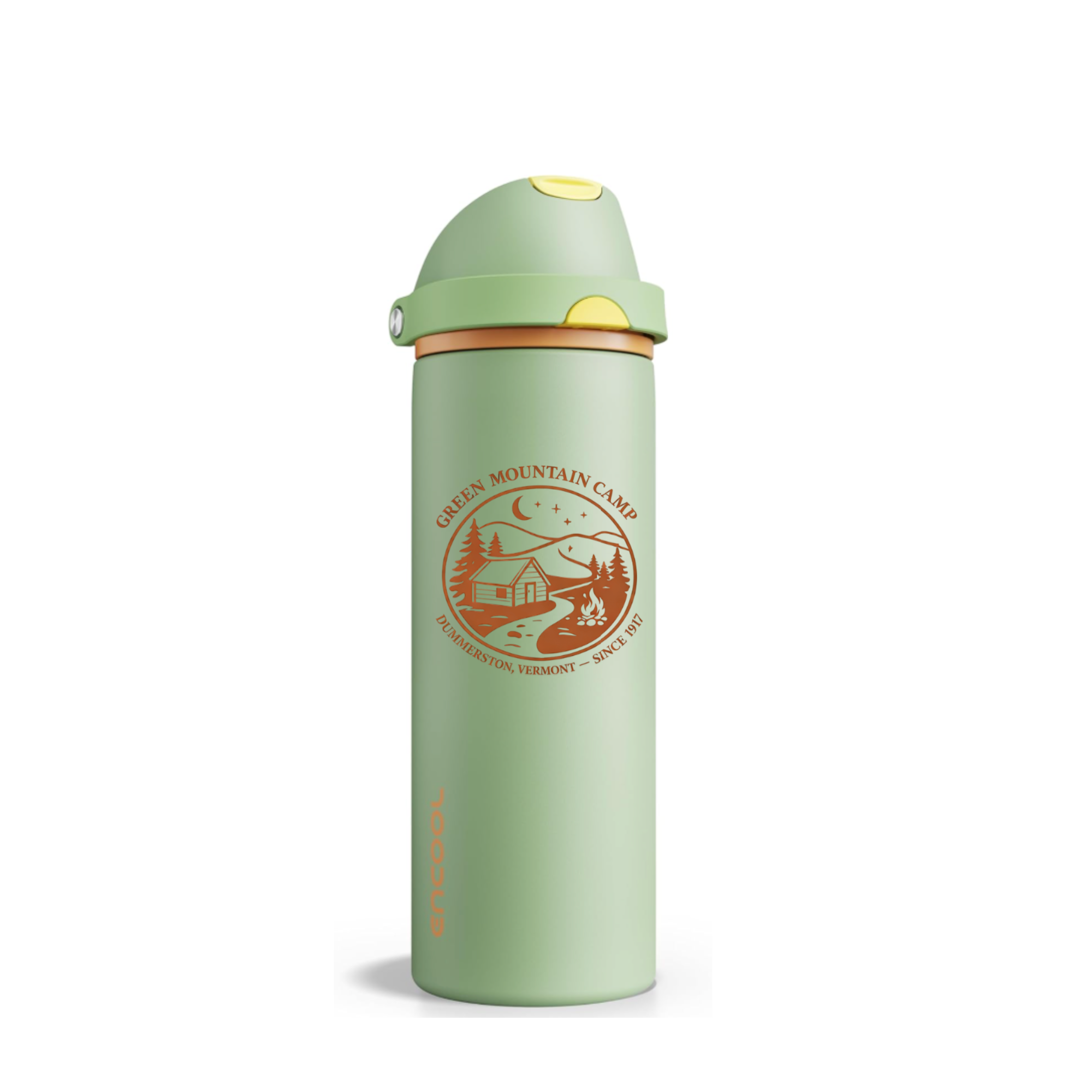 Green Mountain Camp Steel Water Bottle