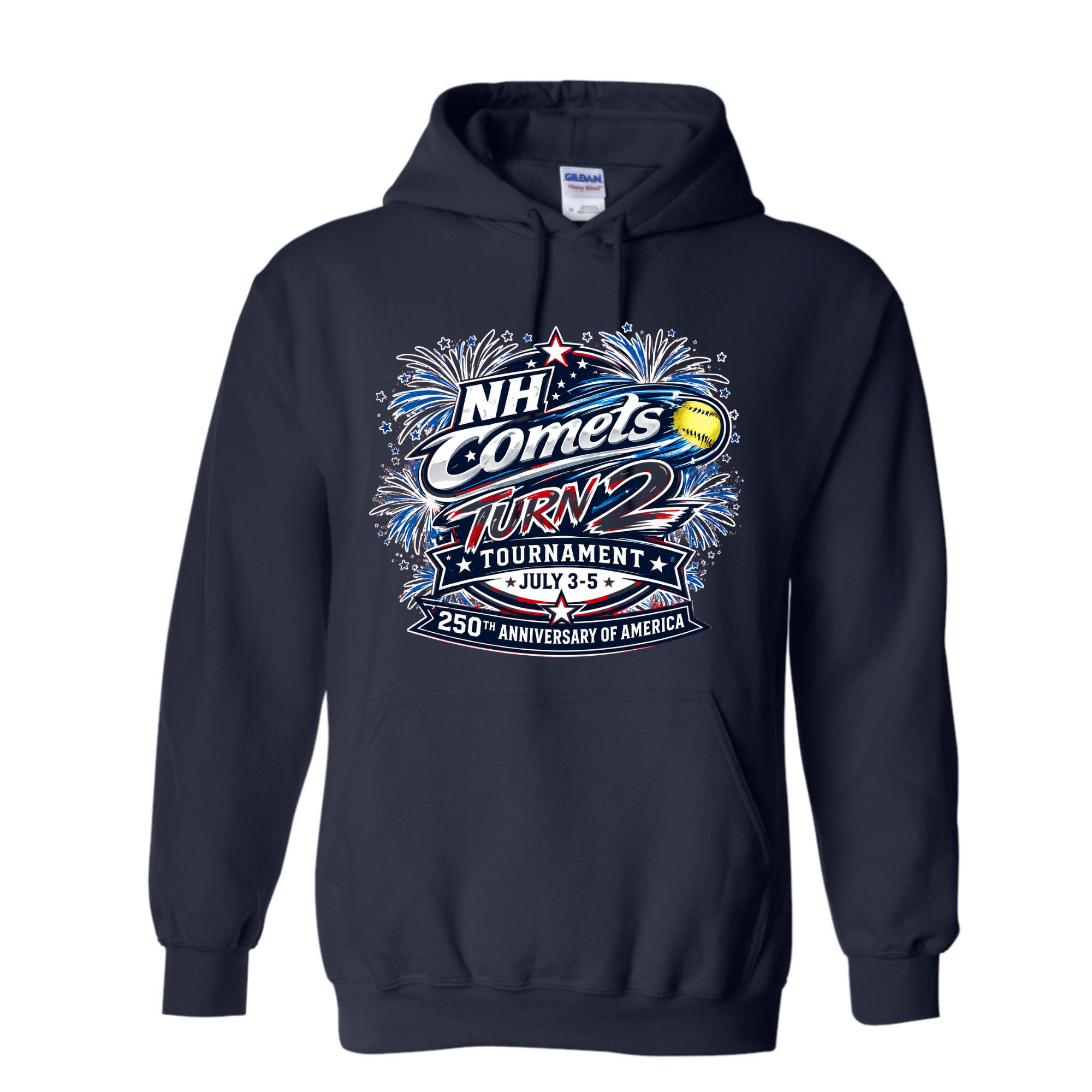 NH Comets Turn 2 Hoodie